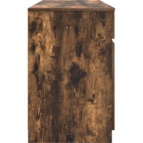 Γραφείο VidaXL από Επεξεργασμένο Ξύλο 140x49x76 cm - Καπνιστή Δρυς image 5