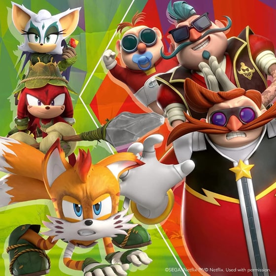 Παιδικό Παζλ Sonic Ravensburger (3X49 Κομμάτια) image 1