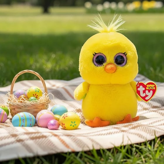 Χνουδωτό Κοτοπουλάκι Beanie&nbsp;Boos&nbsp;Κίτρινο&nbsp;15cm image 1