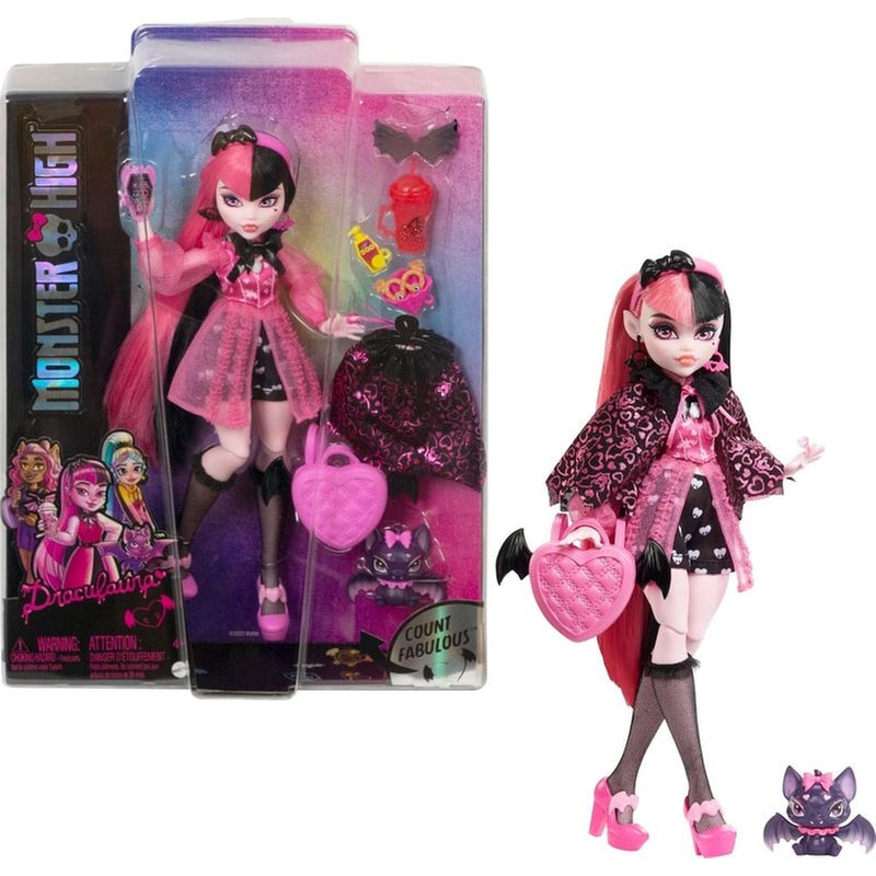 Κούκλα Monster High Count Fabulous Draculaura (HHK51) φωτογραφία