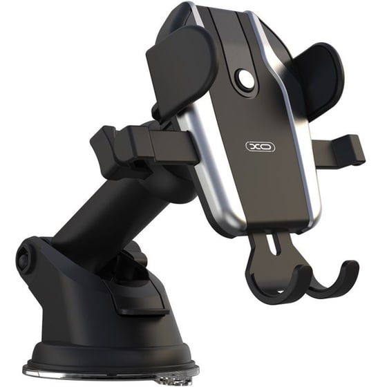 XO Βάση Κινητού Αυτοκινήτου C77 με Ρυθμιζόμενα Άγκιστρα - Μαύρο image 2