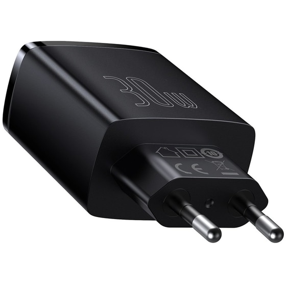 Φορτιστής Πρίζας Baseus CCXJ-E01 Usb-C/2xUsb 30W - Black image 1