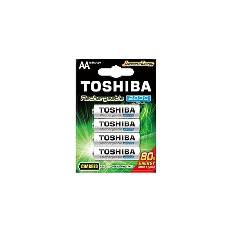 TOSHIBA Επαναφορτιζόμενες Μπαταρίες Toshiba AA 2000mAh BP4