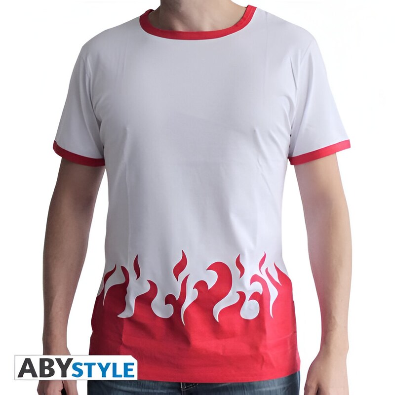 ABYSTYLE T-shirt Abystyle Naruto Shippuden 4th Hokage - Λευκό/Κόκκινο