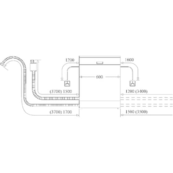 BOSCH SMS4HTW00E για 13 Σερβίτσια Λευκό Πλυντήριο Πιάτων image 8