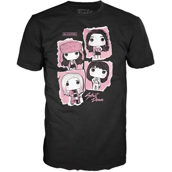 Funko Pop! Tee: Black Pink - Shut Down Μαύρο T-Shirt (M) image 0