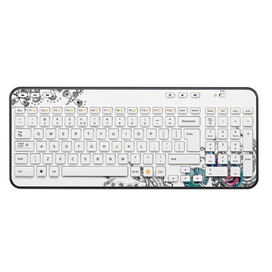 Logitech Wireless K360 Floral - Ασύρματο - Λευκό image 1
