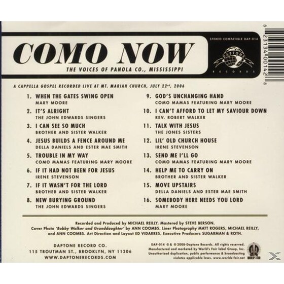 Como Now: The Voices Of Panola image 1