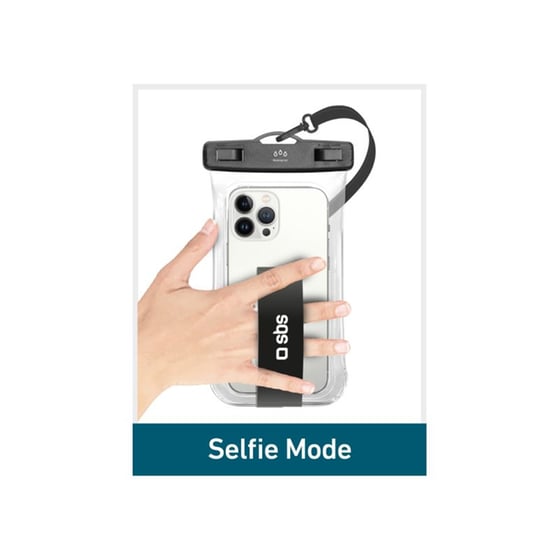 Αδιάβροχη Θήκη SBS με selfie grip - Μαύρη image 1