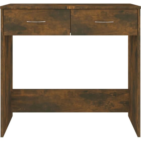 Γραφείο VidaXL από Επεξεργασμένο Ξύλο 80x40x75 cm - Καπνιστή Δρυς image 3
