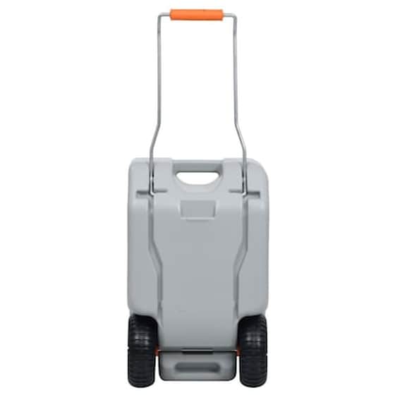 Vidaxl Δεξαμενή Νερού Κάμπινγκ Με Ρόδες Γκρι 25 Λίτρα image 4