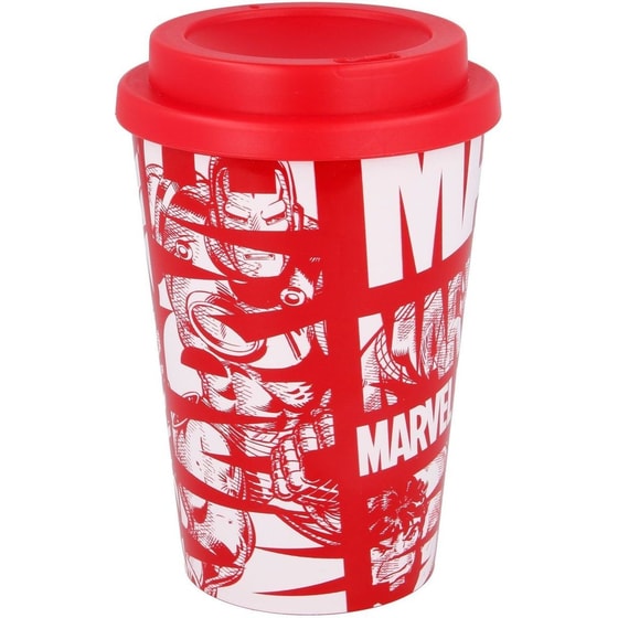 Κούπα Μεταφοράς Stor Avengers Πλαστική 390 ml - Κόκκινο image 1