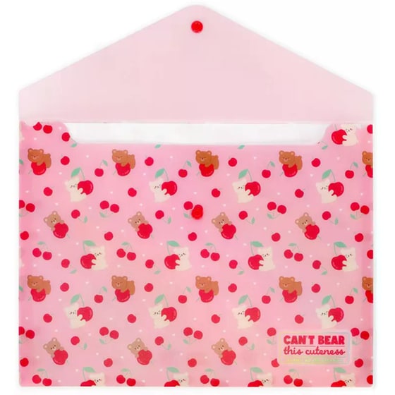 Φάκελος&nbsp;με&nbsp;Κουμπί&nbsp;Legami Teddy&nbsp;Cherry image 1