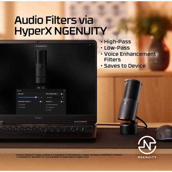 HyperX Solocast 2 Μικρόφωνο Streaming - Μαύρο image 13