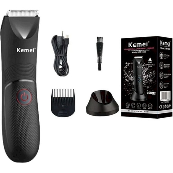 Κουρευτική Μηχανή Kemei KM-1838 Μαύρο image 1