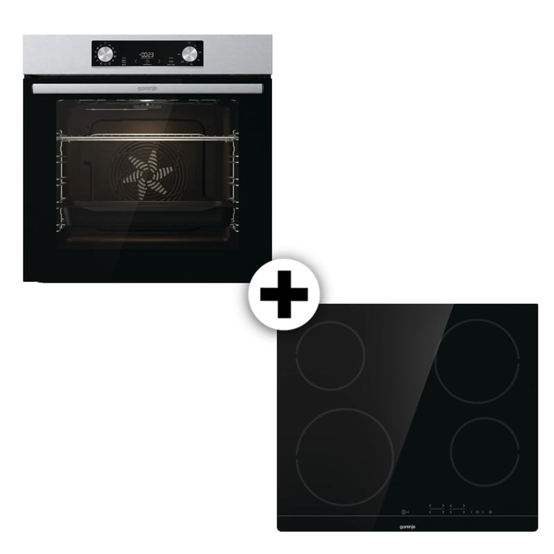 Eντοιχιζόμενο Σετ Φούρνος και Εστία GORENJE BO6737E02X ECT41SC 77 Lt Inox