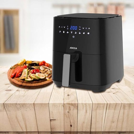 JOCCA J-2720 με Αποσπώμενο Κάδο 5 L 1450 W Μαύρο Φριτέζα Αέρος image 3