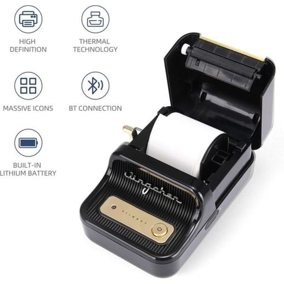 NIIMBOT Thermal B21S-BLK Black Θερμικός Εκτυπωτής image 1