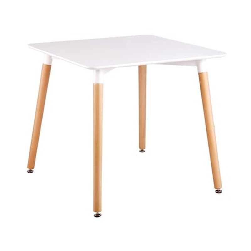 WOODWELL Τραπεζάκι Σαλονιού Woodwell από MDF 80x80x73cm - Λευκό