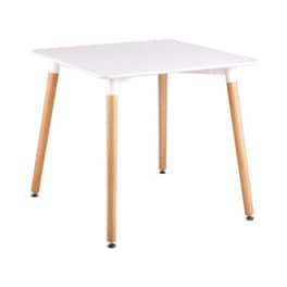 Τραπεζάκι Σαλονιού Woodwell από MDF 80x80x73cm - Λευκό