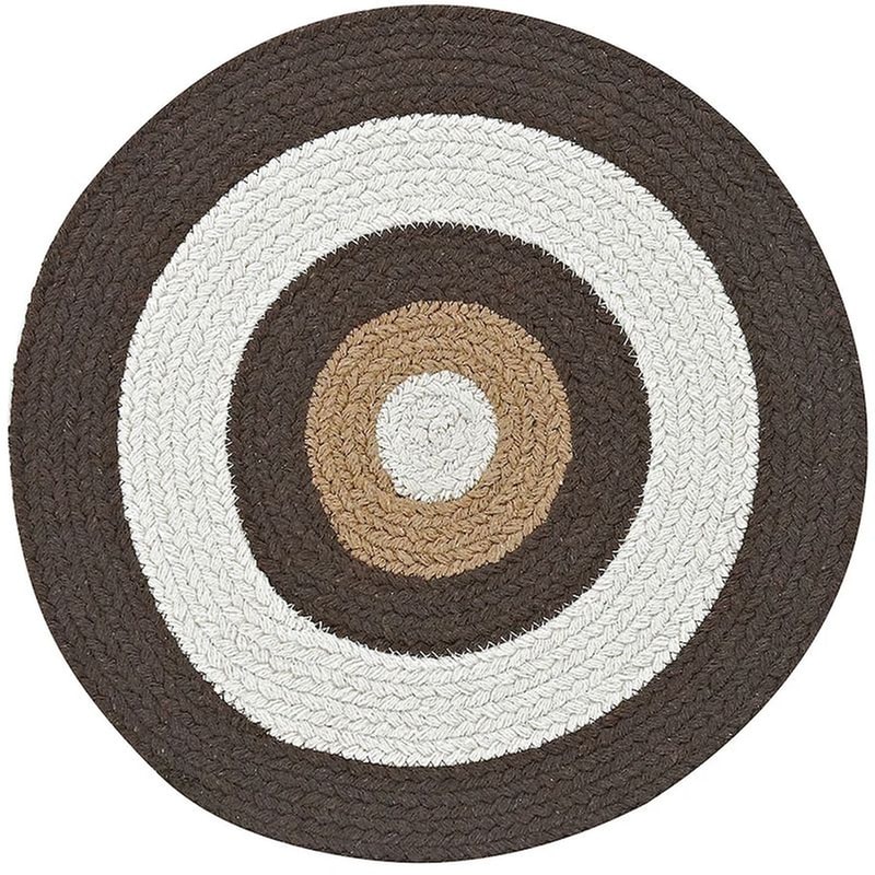 KENTIA Σουπλά Kentia Loft Jake 04 από Βαμβάκι Φ38cm - Καφέ/Λευκό