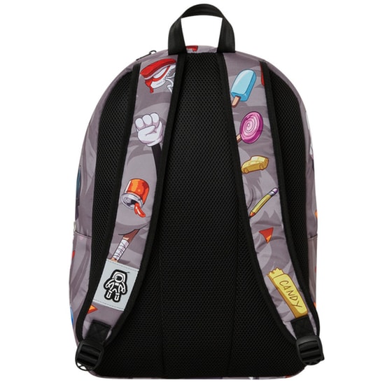 Τσάντα Πλάτης Space Junk Smoke Fight Scene Πολλών Θηκών Γκρι image 3