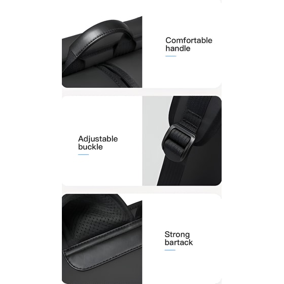 Τσάντα Laptop Bange 7252 14" Αδιάβροχη - Γκρι image 5