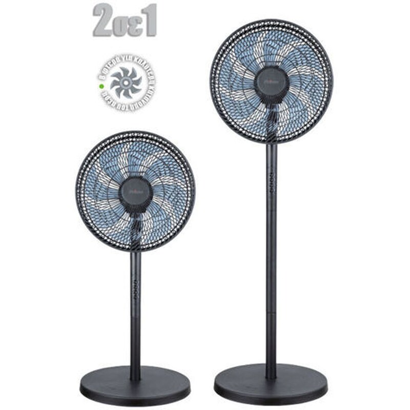 PRIMO PRSF-80605 Ανεμιστήρας Ορθοστάτης Μαύρος