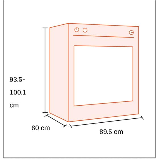 BERTAZZONI MAS95C1ENEC 86 Lt Μαύρο Μεικτή Κουζίνα Αερίου image 1