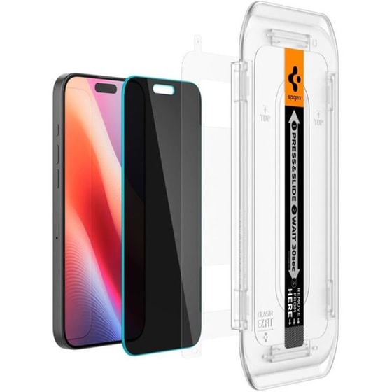 Προστατευτικό οθόνης Apple iPhone 16 Pro Max - Spigen Tempered Glass Glas.tr Ez Fit Απορρήτου Οθόνης 0.2 mm 9h image 1