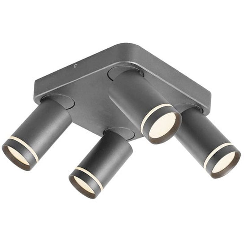 ACA DECOR Σποτ Πολύφωτο Aca Divino Ra3634cgy από Αλουμίνιο - Γκρι