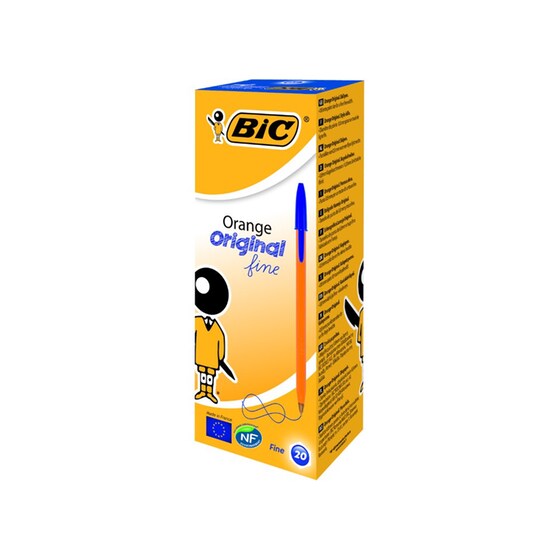 Στυλό Διαρκείας BIC Orange Ballpen Fine 0.8 mm Μπλε image 3