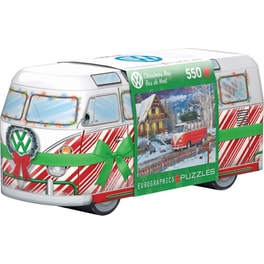 Παζλ Eurographics Volkswagen Christmas Bus Tin (550 Κομμάτια)