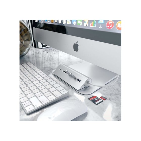 Aluminum Hub & Card Reader Satechi - Ασημί image 4