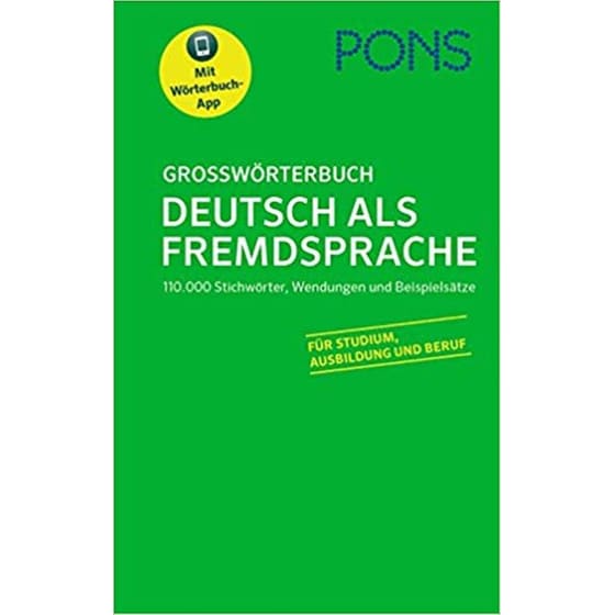 Pons Grossworterbuch Deutsch als Fremdsprache PONS Gro]worterbuch Deutsch (German Edition) image 0