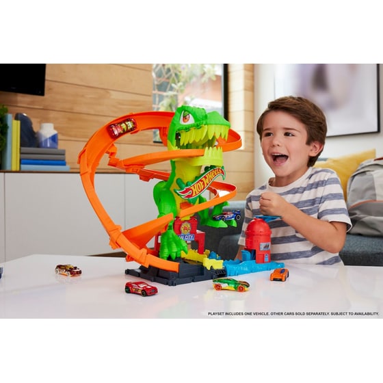 Hot Wheels City T-Rex Πυροσβεστικός Σταθμός (JBM73) image 4