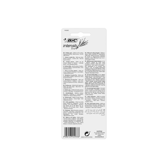 Στυλό Υγρής Μελάνης BIC Felt Pen Intensity Fine 0.7 mm (4 Τεμάχια) image 1