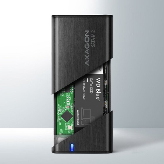 AXAGON EEM2-SBC USB-C 3.2 Gen 2 Θήκη για M.2 SATA SSD 30-80mm Αλουμινίου image 3