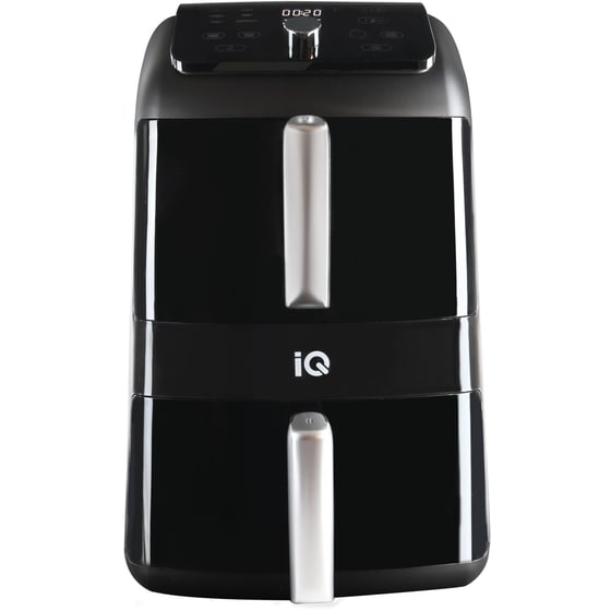 IQ AF-008 με Διπλό Αποσπώμενο Κάδο 2470 W 11 L Μαύρο Φριτέζα Αέρος image 0