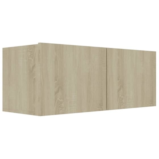 Έπιπλα Τηλεόρασης Vidaxl Μοριοσανίδα  Δρυς  4 Τμχ  80x30x30 cm - Sonoma image 5