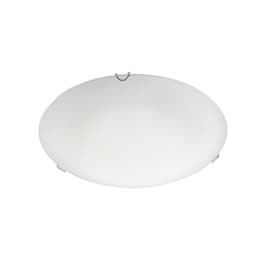 Φωτιστικό Πλαφονιέρα Aca 30x30x10 cm - Ασημί/Λευκό