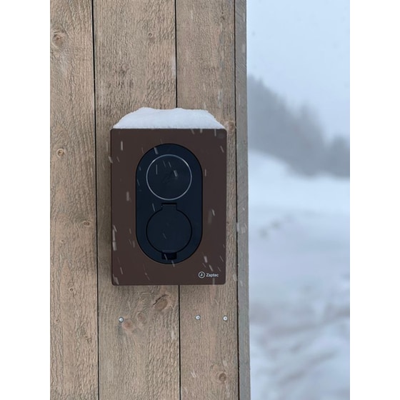 Επιτοίχιος Φορτιστής Αυτοκινήτου Zaptec Go 22 kW - Καφέ image 1