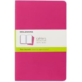 Σημειωματάριο Moleskine Cahier Plain Large Ροζ (3 Τεμάχια)
