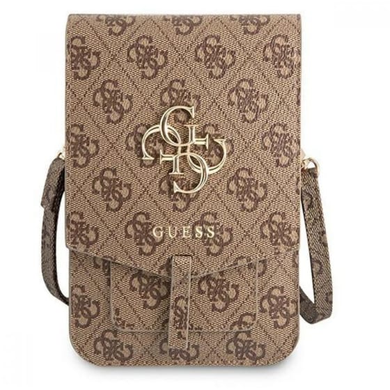 ΘΗΚΗ ΚΙΝ GUESS UNIVERSAL POUCH S/M BROWN image 0