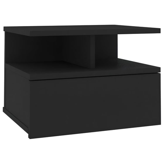 Κομοδίνο Vidaxl Κρεμαστό Από Μοριοσανίδα 40x31x27 cm - Μαύρο image 0