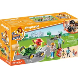 PLAYMOBIL® Duck on Call Επιχείρηση Διάσωσης: Βοηθήστε τον Οδηγό Αγώνων! (70919)