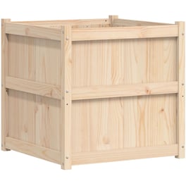 Ζαρντινιέρα VidaXL από Μασίφ Ξύλο Πεύκου 70x70cm - Μπεζ
