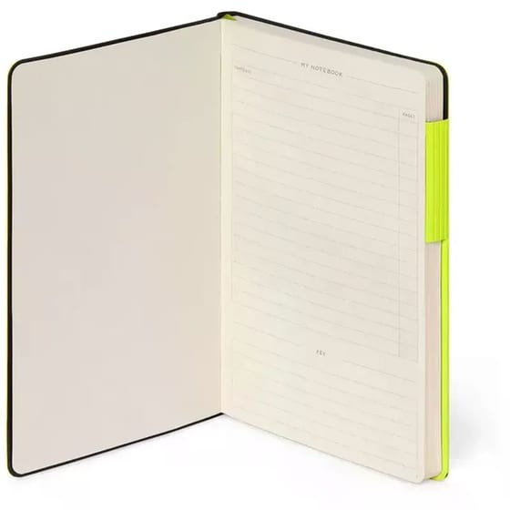 Σημειωματάριο Legami Ριγέ Medium Chartreuse image 2