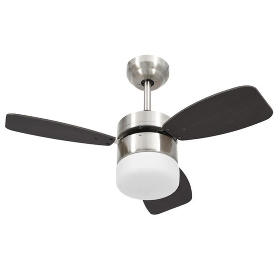 vidaXL 39W 76cm με Φως και Τηλεχειριστήριο Ανεμιστήρας Οροφής image 1