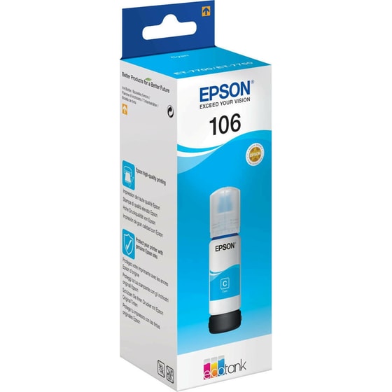 Epson 106 Κυανό Μελάνι Εκτυπωτή C13T00R240 image 1